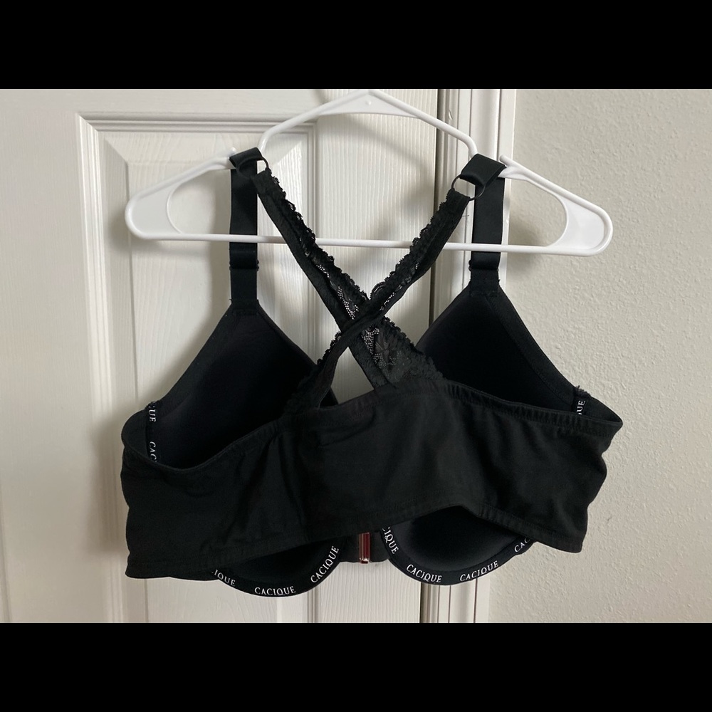 Black Racerback Bra Front Clasp 42DDD